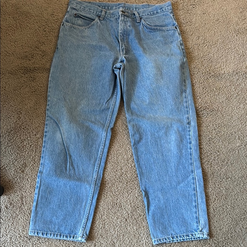 Relaxed Fit Blue Denim Jeans